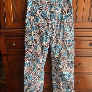 Spyder Women’s Purple & Bblue Floral Patterned Ski Pants